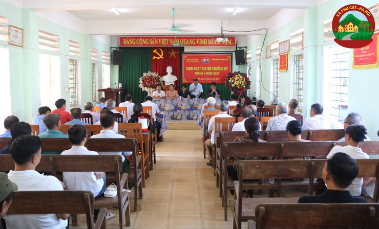 Đồng chí Phó Bí thư Thường trực Đảng ủy xã Phú Cát dự sinh hoạt chi bộ thôn Yên Thái- Ảnh 2.