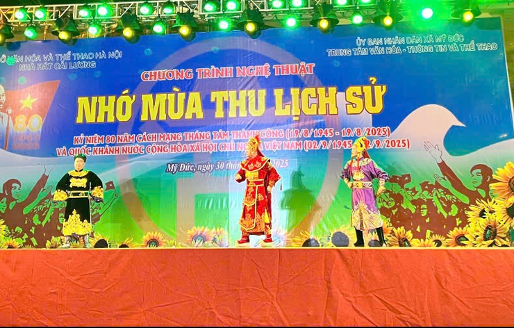 Ấn tượng chương trình nghệ thuật chào mừng 80  năm ngày Quốc khánh 2-9 tại xã Mỹ Đức- Ảnh 3.
