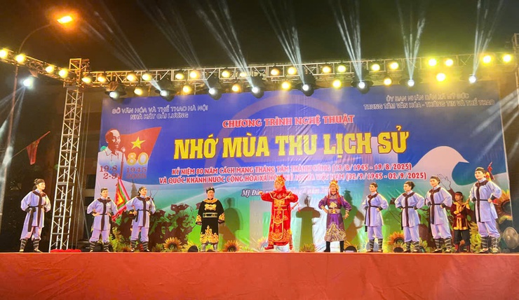 Ấn tượng chương trình nghệ thuật chào mừng 80  năm ngày Quốc khánh 2-9 tại xã Mỹ Đức- Ảnh 5.