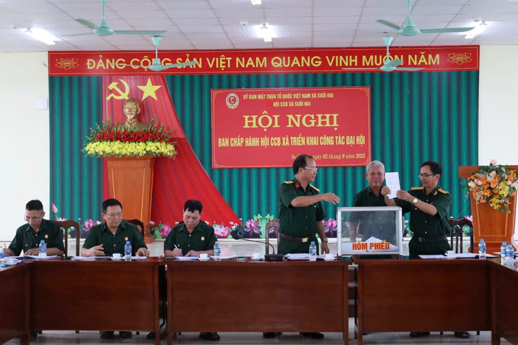 HỘI CỰU CHIẾN BINH XÃ SUỐI HAI TỔ CHỨC HỌP BAN CHẤP HÀNH TRIỂN KHAI CÔNG TÁC ĐẠI HỘI- Ảnh 2.