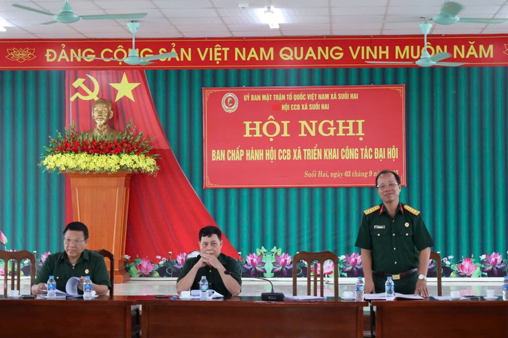 HỘI CỰU CHIẾN BINH XÃ SUỐI HAI TỔ CHỨC HỌP BAN CHẤP HÀNH TRIỂN KHAI CÔNG TÁC ĐẠI HỘI- Ảnh 3.
