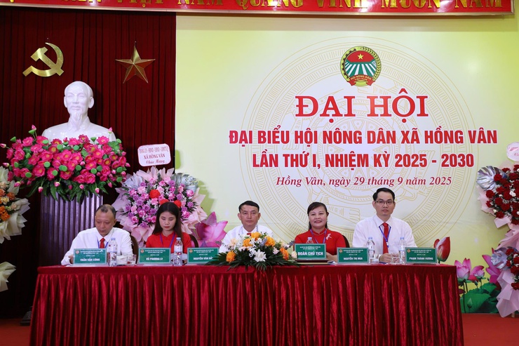 HỘI NÔNG DÂN XÃ HỒNG VÂN TỔ CHỨC THÀNH CÔNG ĐẠI HỘI ĐẠI BIỂU LẦN THỨ I NHIỆM KỲ 2025-2030- Ảnh 3.