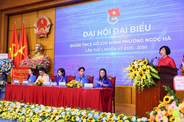 Đại hội đại biểu Đoàn TNCS Hồ Chí Minh phường Ngọc Hà lần thứ I, nhiệm kỳ 2025 - 2030- Ảnh 4.