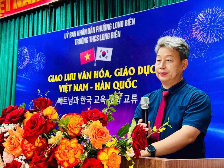 Trường THCS Long Biên tổ chức giao lưu văn hóa - ngôn ngữ với Trường Tiểu học Daeseong (Cheongju, Hàn Quốc)- Ảnh 3.