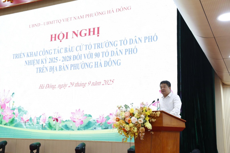 90 TDP trên địa bàn phường Hà Đông chuẩn bị tổ chức bầu cử Tổ trưởng TDP nhiệm kỳ 2025- 2028- Ảnh 3.