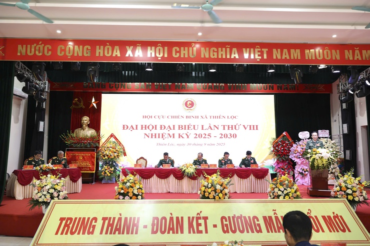 ĐẠI HỘI ĐẠI BIỂU HỘI CỰU CHIẾN BINH XÃ THIÊN LỘC LẦN THỨ VIII, NHIỆM KỲ 2025 - 2030- Ảnh 6.