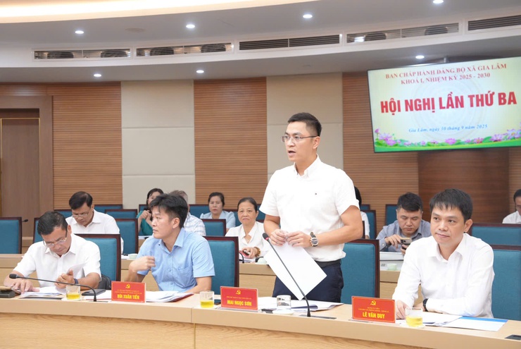 Hội nghị lần thứ ba BCH Đảng bộ xã Gia Lâm- Ảnh 3.