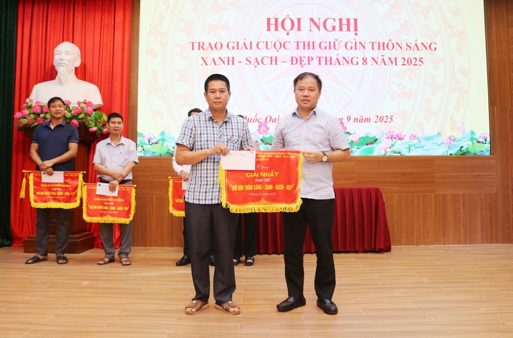 Thôn Đa Phúc đạt giải Nhất cuộc thi Giữ gìn thôn sáng, xanh, sạch đẹp, an toàn”, tháng 8/2025- Ảnh 2.