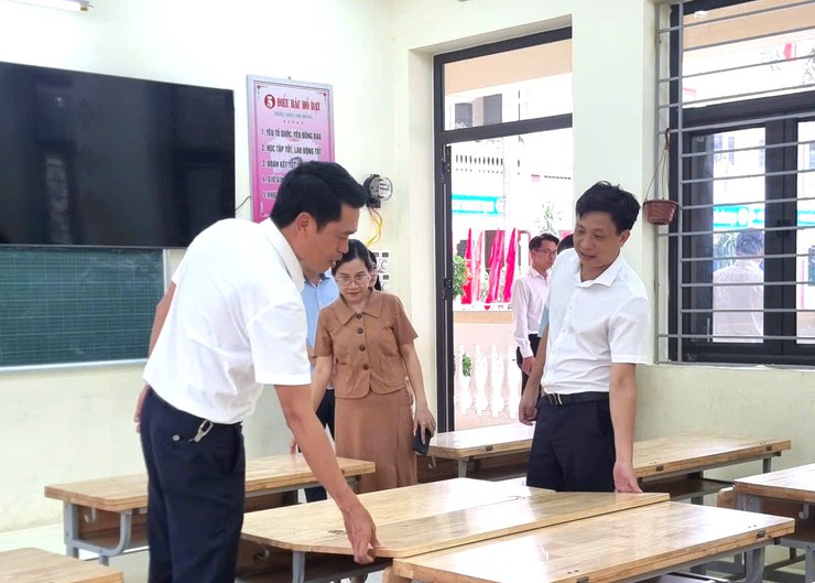 CHỦ TỊCH UBND XÃ KIỂM TRA CÁC TRƯỜNG HỌC TRÊN ĐỊA BÀN XÃ NỘI BÀI- Ảnh 5.