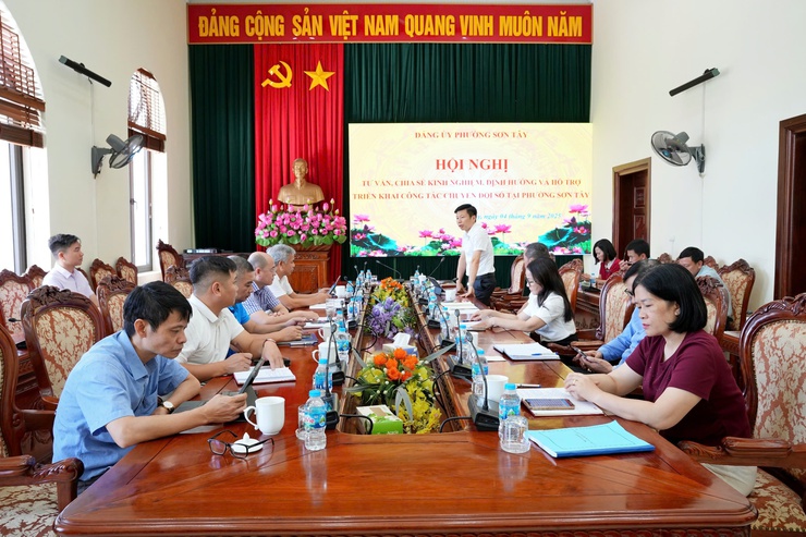 Tư vấn, định hướng công tác chuyển đổi số trên địa bàn phường Sơn Tây- Ảnh 3.
