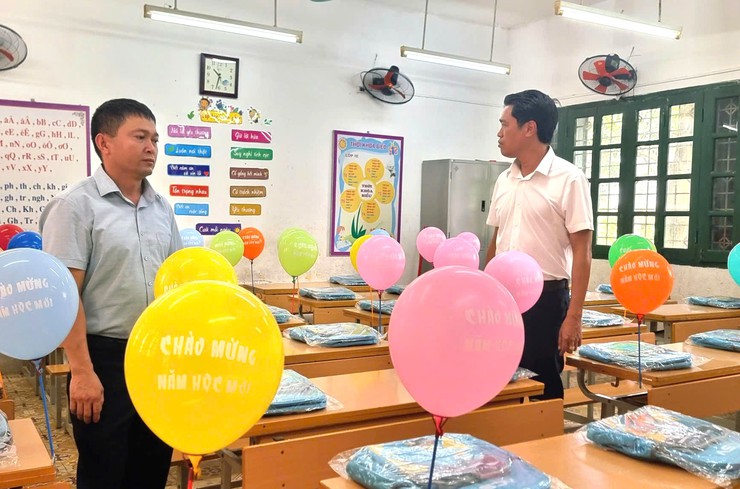 CHỦ TỊCH UBND XÃ KIỂM TRA CÁC TRƯỜNG HỌC TRÊN ĐỊA BÀN XÃ NỘI BÀI- Ảnh 3.