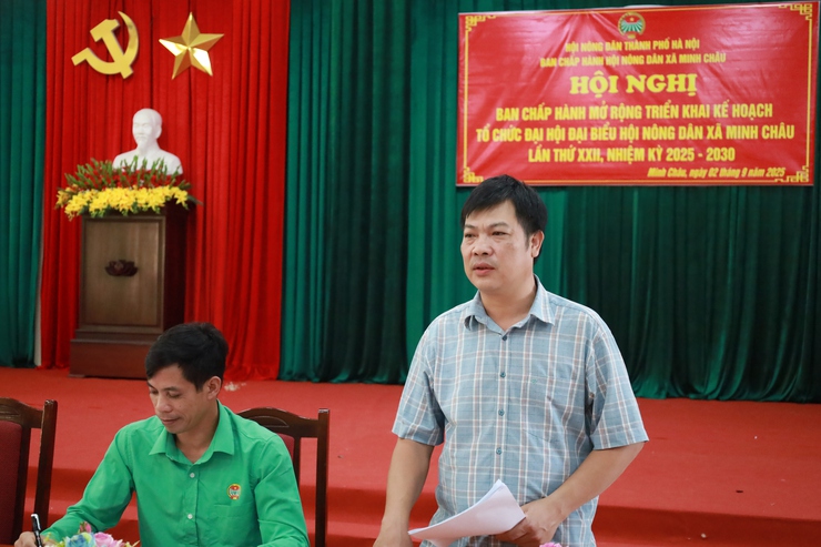 HỘI NÔNG DÂN XÃ MINH CHÂU: TRIỂN KHAI KẾ HOẠCH TỔ CHỨC ĐẠI HỘI ĐẠI BIỂU LẦN THỨ XXII, NHIỆM KỲ 2025 - 2030.- Ảnh 3.