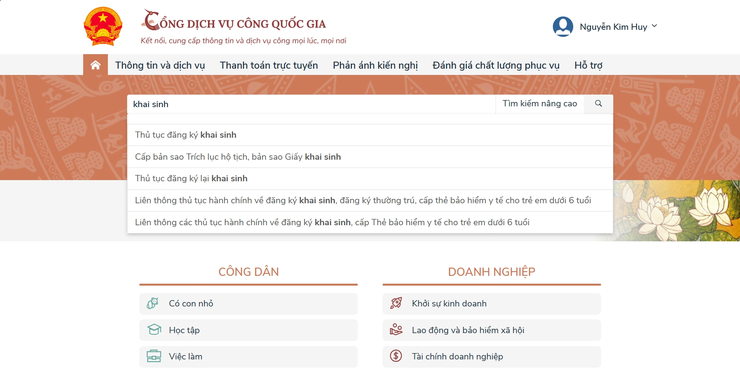 HƯỚNG DẪN NỘP HỒ SƠ TRỰC TUYẾN TRÊN CỔNG DỊCH VỤ CÔNG QUỐC GIA- Ảnh 8.