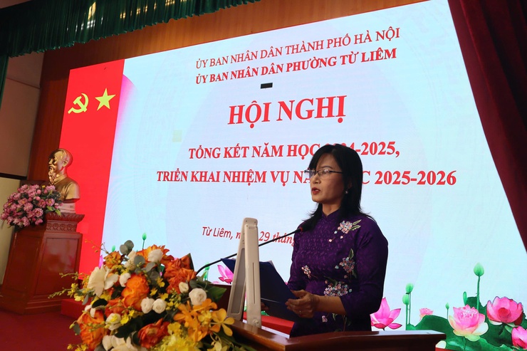 Phường Từ Liêm tổ chức Hội nghị tổng kết năm học 2024 - 2025, triển khai nhiệm vụ năm học 2025 - 2026- Ảnh 2.