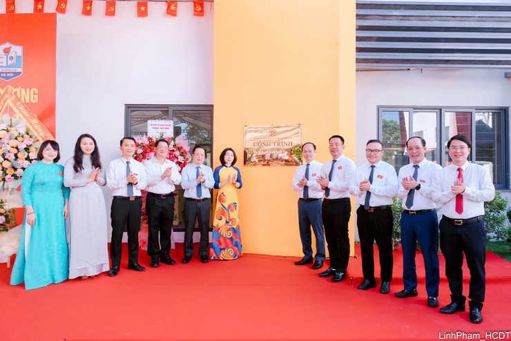 Gắn biển kỷ niệm 80 năm Quốc khánh 2/9 công trình trường THPT Lý Thường Kiệt- Ảnh 5.