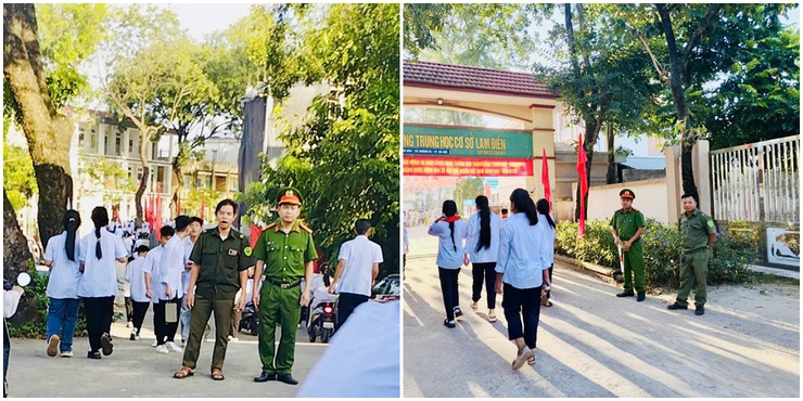 Công an xã Quảng Bị ra quân đảm bảo an ninh trật tự tại các trường học ngày khai giảng năm học 2025-2026- Ảnh 6.