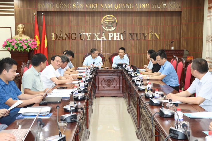 Xã Phú Xuyên làm việc với Ban Quản lý các Khu CNC và Khu CN thành phố Hà Nội về việc quy hoạch và kêu gọi đầu tư khu công nghiệp Bắc Phú Xuyên- Ảnh 1.