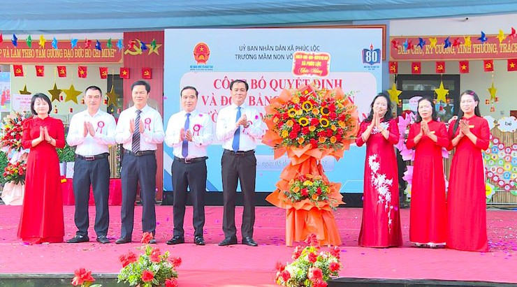 Tưng bừng Lễ khai giảng năm học mới trên địa bàn xã Phúc Lộc- Ảnh 6.