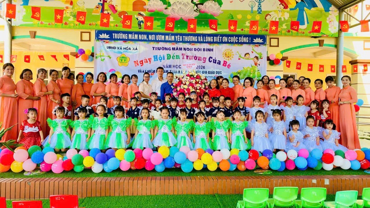 TƯNG BỪNG, RỘN RÃ LỄ KHAI GIẢNG NĂM HỌC MỚI 2025 – 2026 TẠI CÁC NHÀ TRƯỜNG TRÊN ĐỊA BÀN XÃ HOÀ XÁ- Ảnh 12.