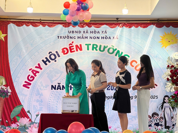 TƯNG BỪNG, RỘN RÃ LỄ KHAI GIẢNG NĂM HỌC MỚI 2025 – 2026 TẠI CÁC NHÀ TRƯỜNG TRÊN ĐỊA BÀN XÃ HOÀ XÁ- Ảnh 20.