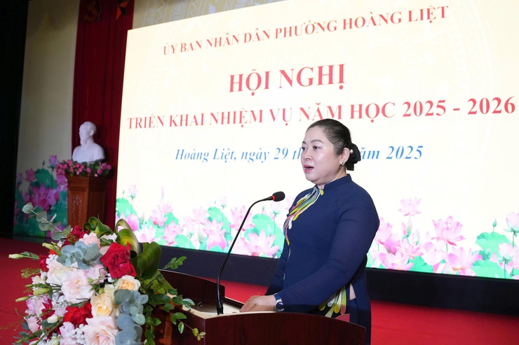 Phường Hoàng Liệt tổ chức Hội nghị triển khai nhiệm vụ 
năm học 2025 - 2026- Ảnh 2.