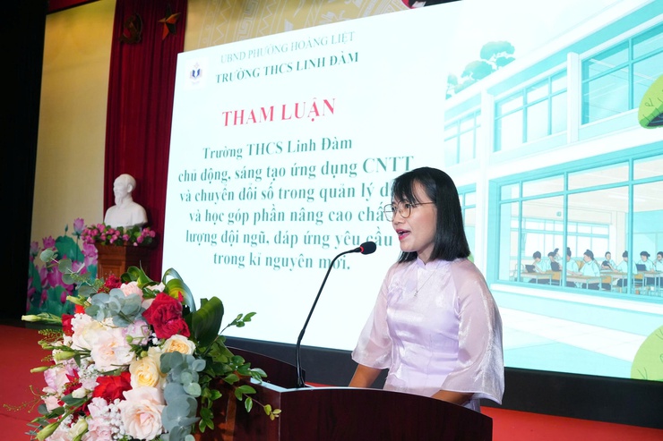 Phường Hoàng Liệt tổ chức Hội nghị triển khai nhiệm vụ 
năm học 2025 - 2026- Ảnh 5.