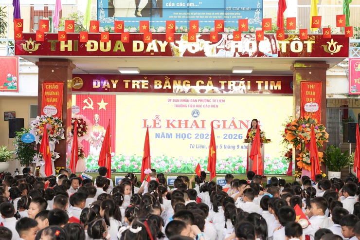 Tưng bừng Lễ Khai giảng năm học 2025 - 2026 tại các trường học trên địa bàn phường Từ Liêm- Ảnh 8.
