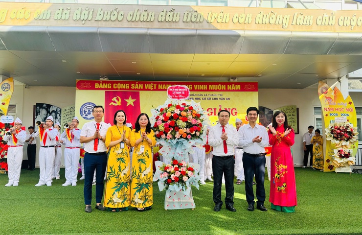 Xã Thanh Trì: Rộn ràng ngày khai giảng năm học mới- Ảnh 7.