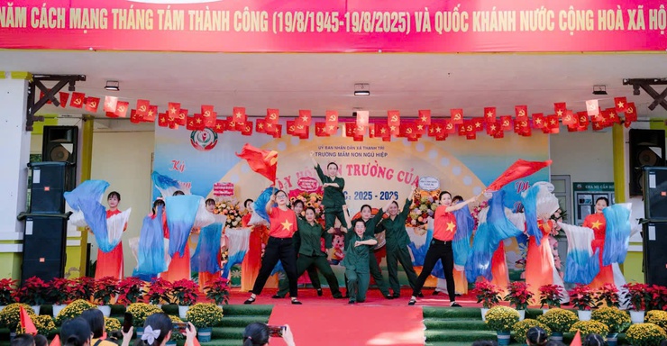 Xã Thanh Trì: Rộn ràng ngày khai giảng năm học mới- Ảnh 14.