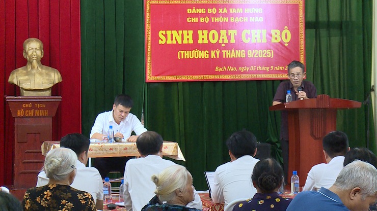 Chi bộ thôn Bạch Nao: phát huy vai trò tiên phong, gương mẫu, chăm lo lợi ích nhân dân- Ảnh 3.