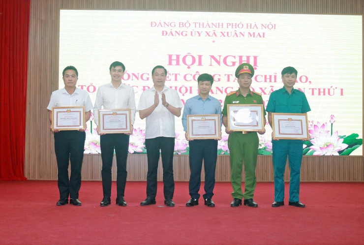 Xuân Mai: Tổng kết công tác chỉ đạo, tổ chức Đại hội Đảng bộ xã lần thứ I, nhiệm kỳ 2020 – 2025- Ảnh 5.