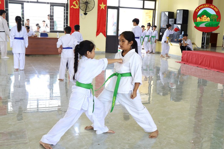 Xã Phú Cát tổ chức kỳ thi lên đai Karate cho 200 võ sinh- Ảnh 11.