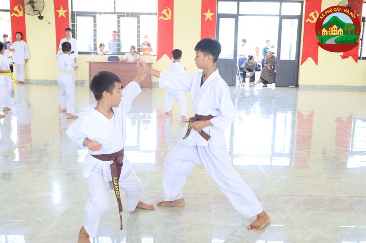 Xã Phú Cát tổ chức kỳ thi lên đai Karate cho 200 võ sinh- Ảnh 14.