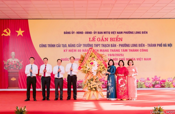 Phường Long Biên khánh thành công trình cải tạo, nâng cấp trường học trị giá gần 66 tỷ đồng- Ảnh 12.