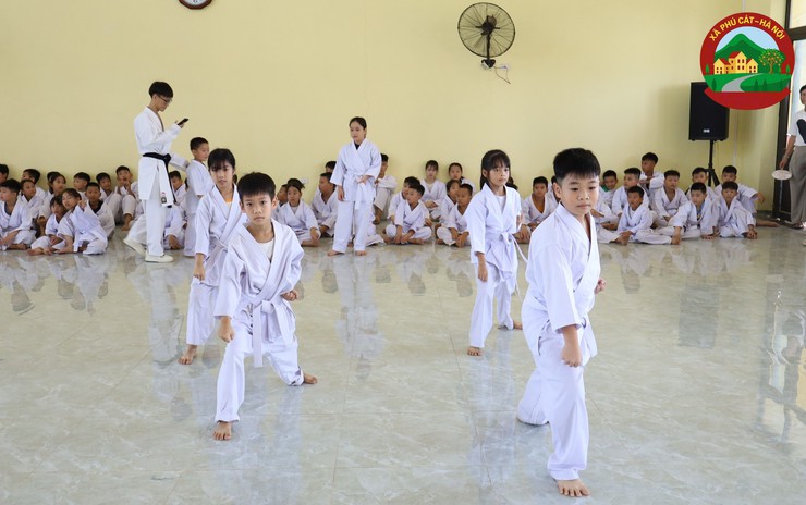 Xã Phú Cát tổ chức kỳ thi lên đai Karate cho 200 võ sinh- Ảnh 8.