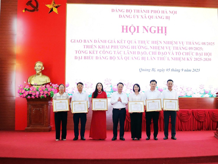 Đảng ủy xã Quảng Bị tổng kết công tác lãnh đạo, chỉ đạo và tổ chức Đại hội đại biểu Đảng bộ xã lần thứ nhất nhiệm kỳ 2025 - 2030- Ảnh 5.