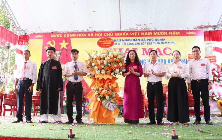 Lễ hội truyền thống làng văn hóa Khê Than, xã Phú Nghĩa diễn ra thành công tốt đẹp- Ảnh 12.