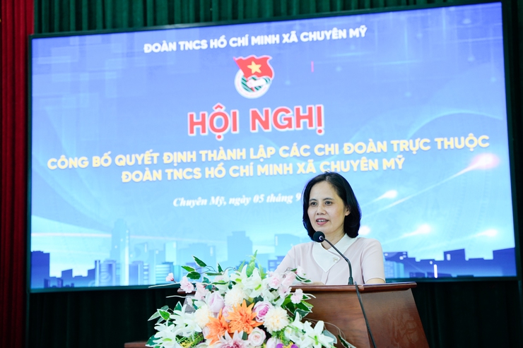 Đoàn xã Chuyên Mỹ công bố Quyết định thành lập chi đoàn trực thuộc; triển khai kế hoạch tổ chức Đại hội Đoàn xã lần thứ I- Ảnh 6.