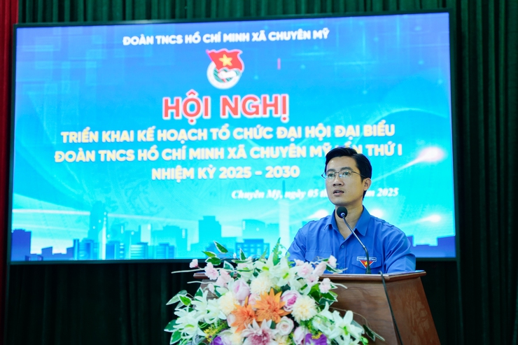 Đoàn xã Chuyên Mỹ công bố Quyết định thành lập chi đoàn trực thuộc; triển khai kế hoạch tổ chức Đại hội Đoàn xã lần thứ I- Ảnh 1.