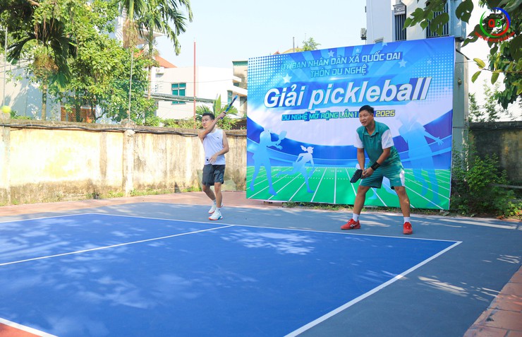 Sôi nổi Giải Pickleball thôn Du Nghệ lần thứ I – năm 2025- Ảnh 3.