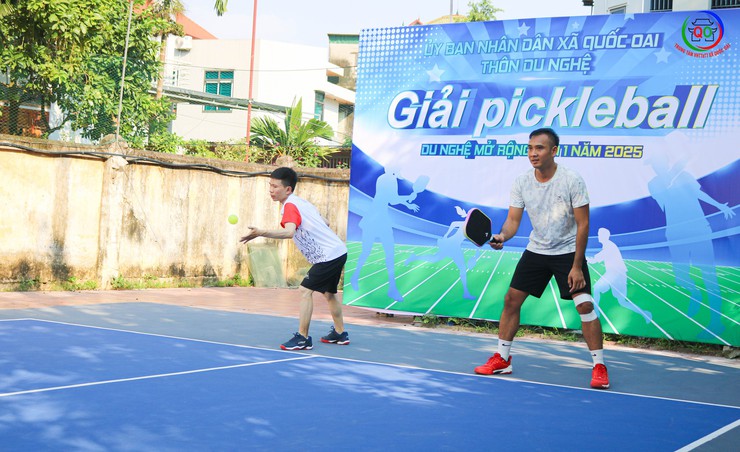 Sôi nổi Giải Pickleball thôn Du Nghệ lần thứ I – năm 2025- Ảnh 4.
