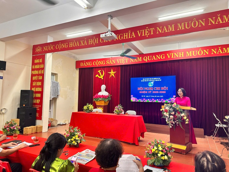 88 chi hộ trực thuộc Hội LHPN phường Bồ Đề tổ chức thành công hội nghị chi hội nhiệm kỳ 2025 - 2030 - Ảnh 4.