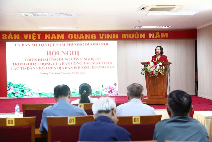 Uỷ ban MTTQ Việt Nam phường Dương Nội đẩy mạnh ứng dụng công nghệ số trong hoạt động Mặt trận- Ảnh 1.