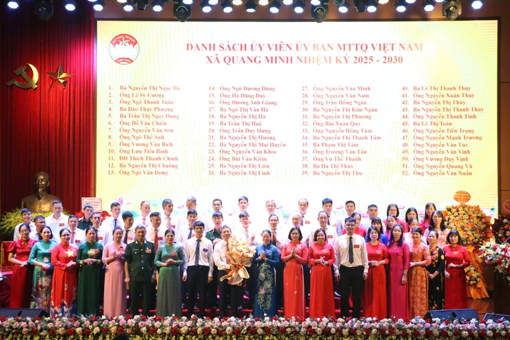 Đại hội MTTQ xã Quang Minh lần thứ I, nhiệm kỳ 2025 - 2030: Phát huy sức mạnh đại đoàn kết toàn dân tộc- Ảnh 9.