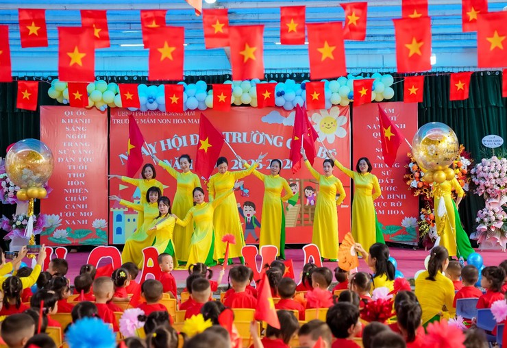 TRƯỜNG MẦM NON HOA MAI- NGÀY KHAI TRƯỜNG 
NGẬP TRÀN NIỀM VUI 
- Ảnh 3.