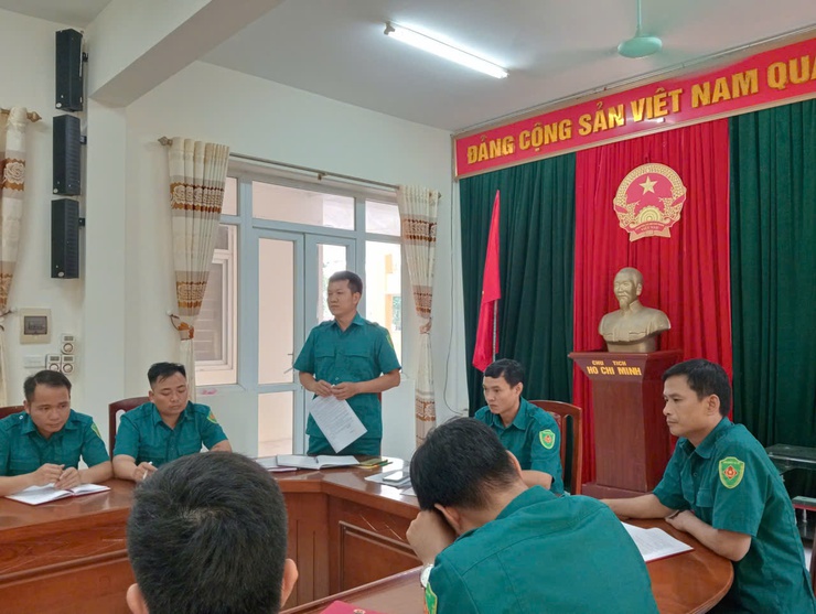 Ban Chỉ huy Quân sự xã Bất Bạt tổ chức hội nghị giao ban công tác quân sự tháng 8 và triển khai một số nhiệm vụ tháng 9- Ảnh 2.