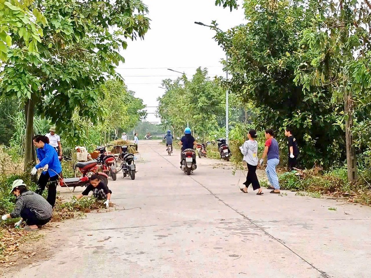Đảng uỷ xã Phúc Thọ tăng cường lãnh đạo công tác vệ sinh môi trường và trật tự đô thị- Ảnh 4.