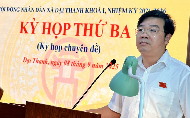 KỲ HỌP THỨ 3 - KỲ HỌP CHUYÊN ĐỀ HĐND XÃ ĐẠI THANH THÔNG QUA 2 NỘI DUNG QUAN TRỌNG- Ảnh 1.