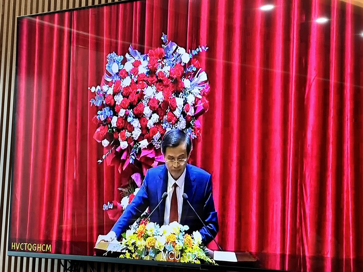 Đảng ủy xã Đại Thanh tham gia trực tuyến lớp bồi dưỡng cập nhật kiến thức, kỹ năng đối với cán bộ lãnh đạo quản lý cấp xã, phường, đặc khu- Ảnh 1.