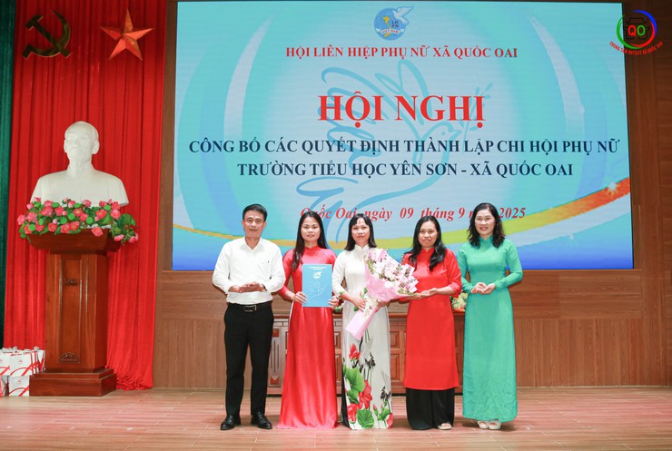 Quốc Oai: Tổ chức Hội nghị công bố các quyết định thành lập và triển khai hoạt động Chi hội Phụ nữ trong cơ quan, đơn vị, trường học- Ảnh 11.